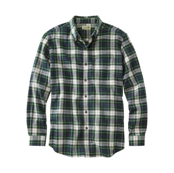 L.L. Bean Other - L.L. Bean Dress Gordon Flannel Shirt Button Down Slightly Fitted Men's Regular S